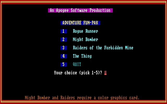Adventure Fun-Pak gameplay screenshot 1