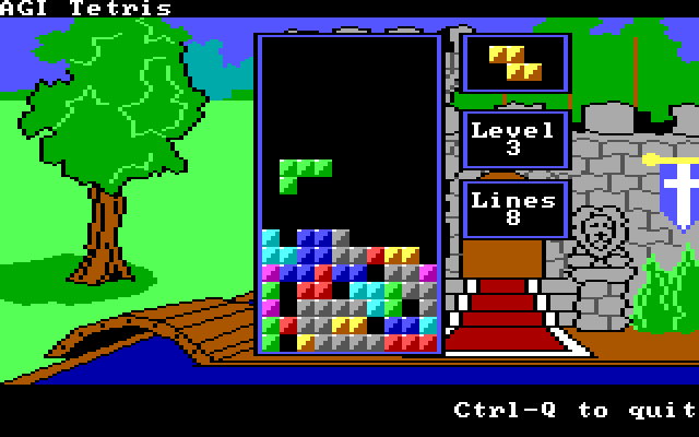 AGI Tetris gameplay screenshot 5