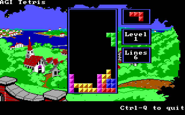 AGI Tetris gameplay screenshot 3