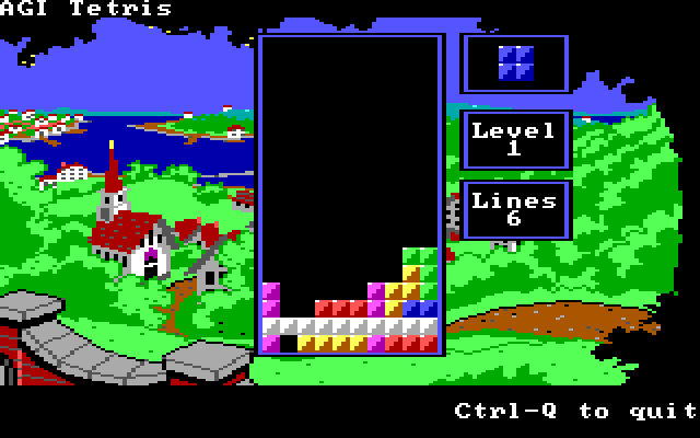 AGI Tetris gameplay screenshot 4