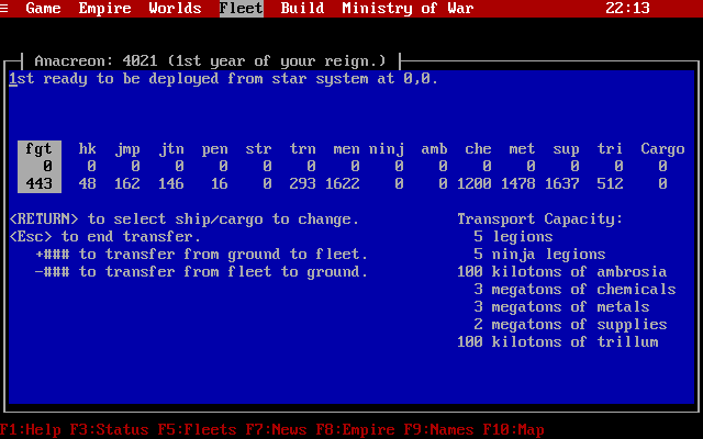 Anacreon: Reconstruction 4021 gameplay screenshot 4