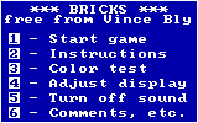 Bricks (Vince Bly) gameplay screenshot 1