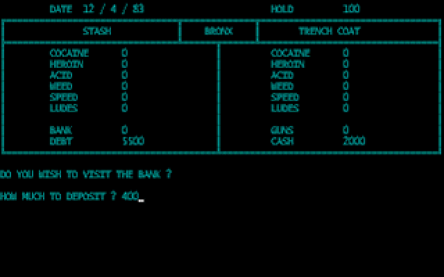 Drugwars gameplay screenshot 1