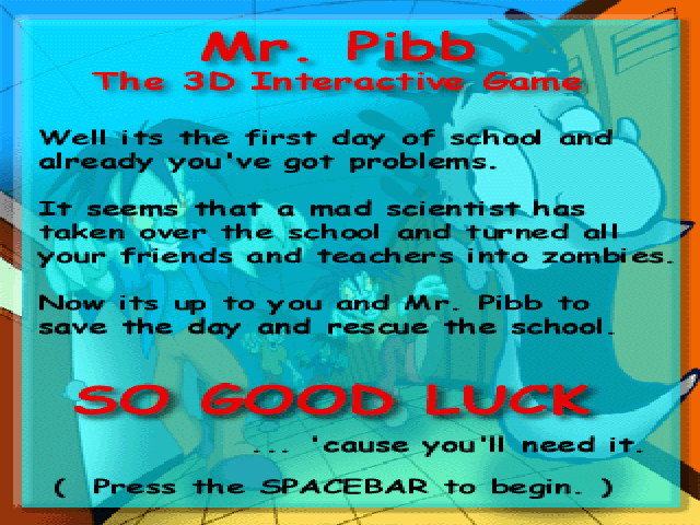 Mr. Pibb - The 3D Interactive Game gameplay screenshot 1