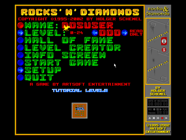 Rocks 'N' Diamonds gameplay screenshot 1