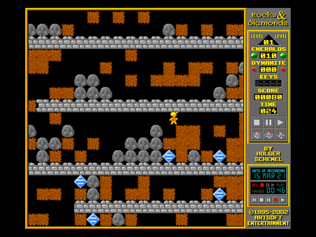 Rocks 'N' Diamonds gameplay screenshot 2