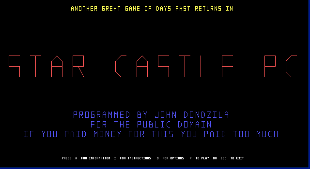 Star Castle PC gameplay screenshot 1
