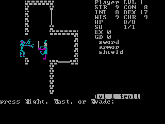 Telengard gameplay screenshot 2