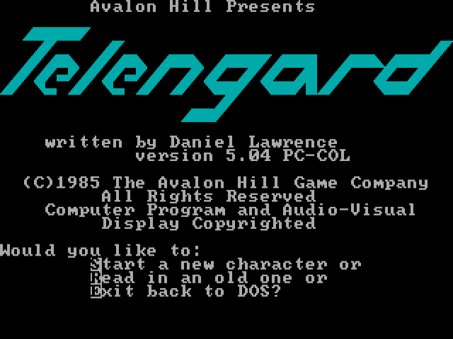 Telengard gameplay screenshot 1