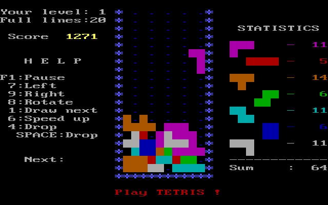 Tetris gameplay screenshot 5