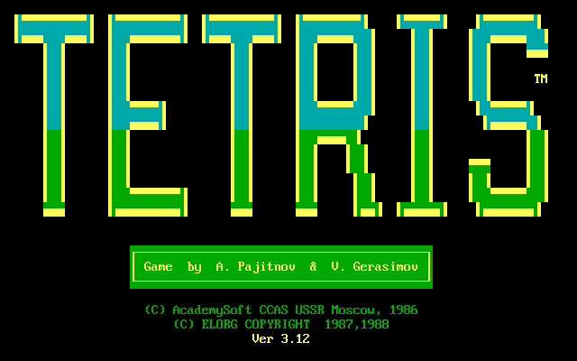 Tetris gameplay screenshot 1